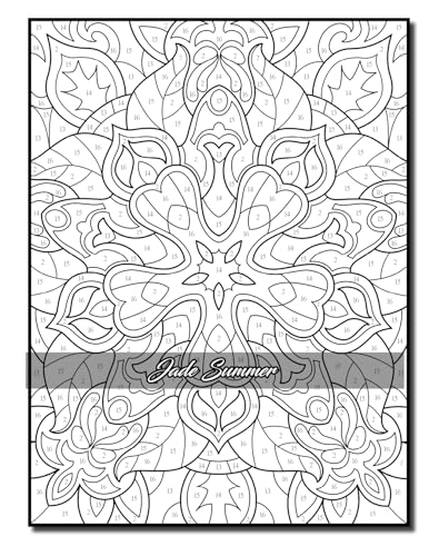 Color by Number Patterns: An Adult Coloring Book with Fun, Easy, and Relaxing Coloring Pages (Color by Number Coloring Books)