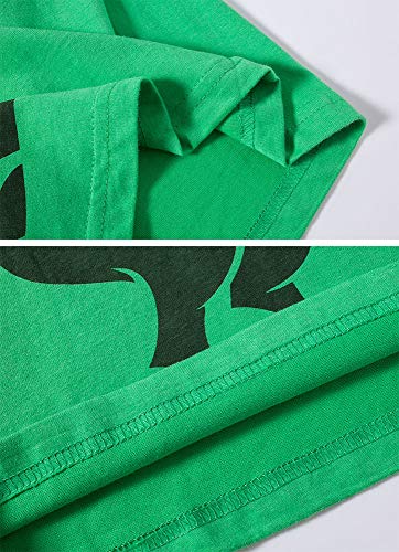 Boys Pyjamas Set for Boy Dinosaur Tshirt Nightwear Cotton Toddler Clothes Kids Sleepwear Winter Long Sleeve Pjs 2 Piece, 5-6 Years, 01 Green