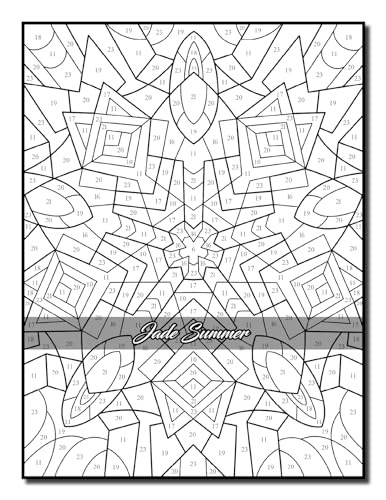 Color by Number Patterns: An Adult Coloring Book with Fun, Easy, and Relaxing Coloring Pages (Color by Number Coloring Books)