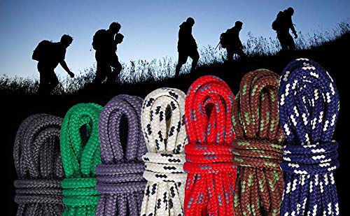 Mountval Laces, Performance Shoe Laces For Hiking And Outdoor Boots, Ultra Strong, Made In Europe, 1 Pair (90 Cm - 36 Inch - 5 To 6 Eyelet Pairs / 84 - Dark Grey)