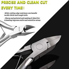 BEZOX Portable Nail Clipper - Toenail Clippers with Surgical Stainless Steel Suitable for Thick Fingernail Toenail