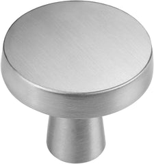 goldenwarm 5pcs Brushed Nickel Cabinet Knobs - LS5310SNB Round Silver Drawer Knobs Cupboard Knobs Morden Kitchen Cabinet Hardware