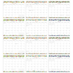 S&O Fruity Magnetic Fridge Calendar from January 2024-June 2025 - Tear-Off Refrigerator Calendar to Track Events & Appointments - 18 Month Magnetic Calendar for Fridge for Easy Planning - 8 inchesx10 inches in.