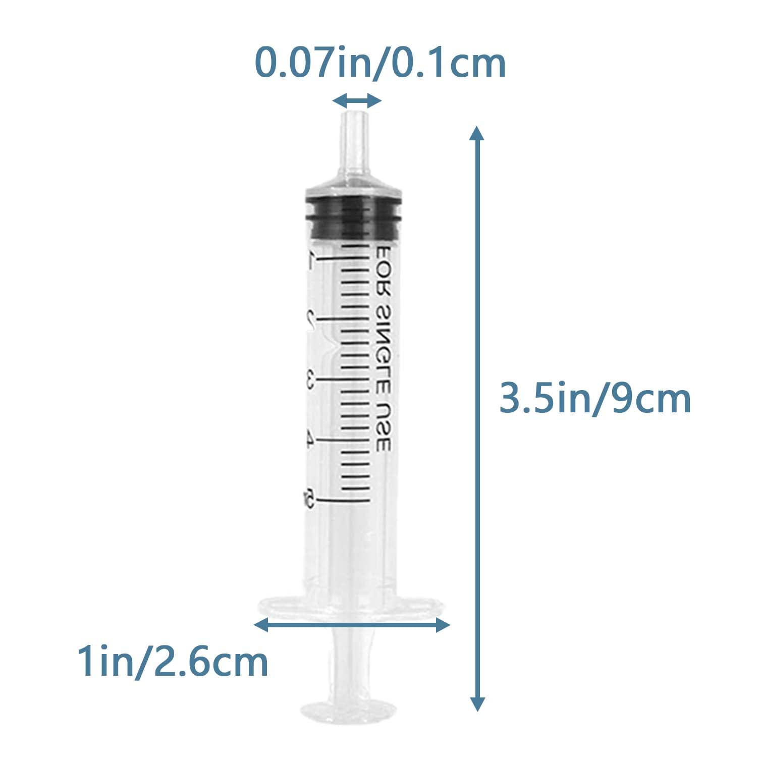 10Pcs 5ML Plastic Syringes, No Needle Syringe with Measurement Small Feeding Syringe Colostrum Syringes with Caps for Scientific Labs, Feeding Pets, Liquid Measuring or Refilling Multiple Uses Tools…