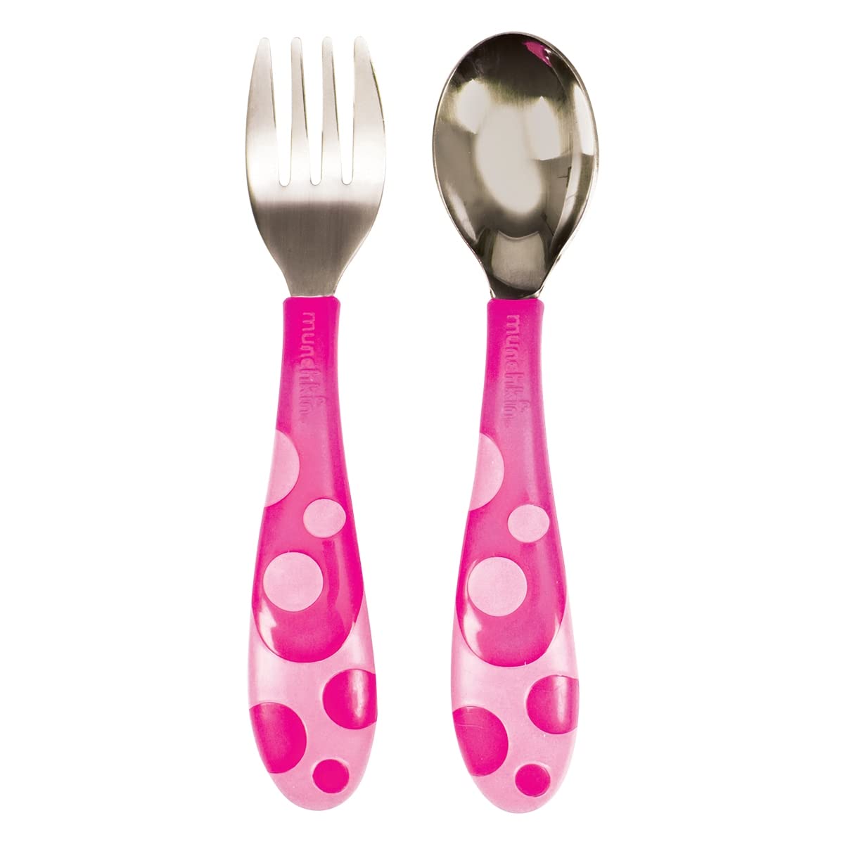 Munchkin Toddler Fork and Spoon Set (1 Spoon and 1 Fork ) Assorted colours