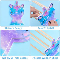 Basumee Girls Headband Holder Organizer Headbands Display Stand Unicorn Hairband Storage Rack Hair Hoop Organiser Home Room Decors for Girls