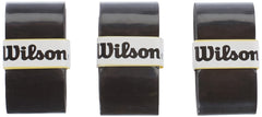 Wilson Unisex Pro Comfort Tennis Racket Overgrip, Black, Pack of 3 UK