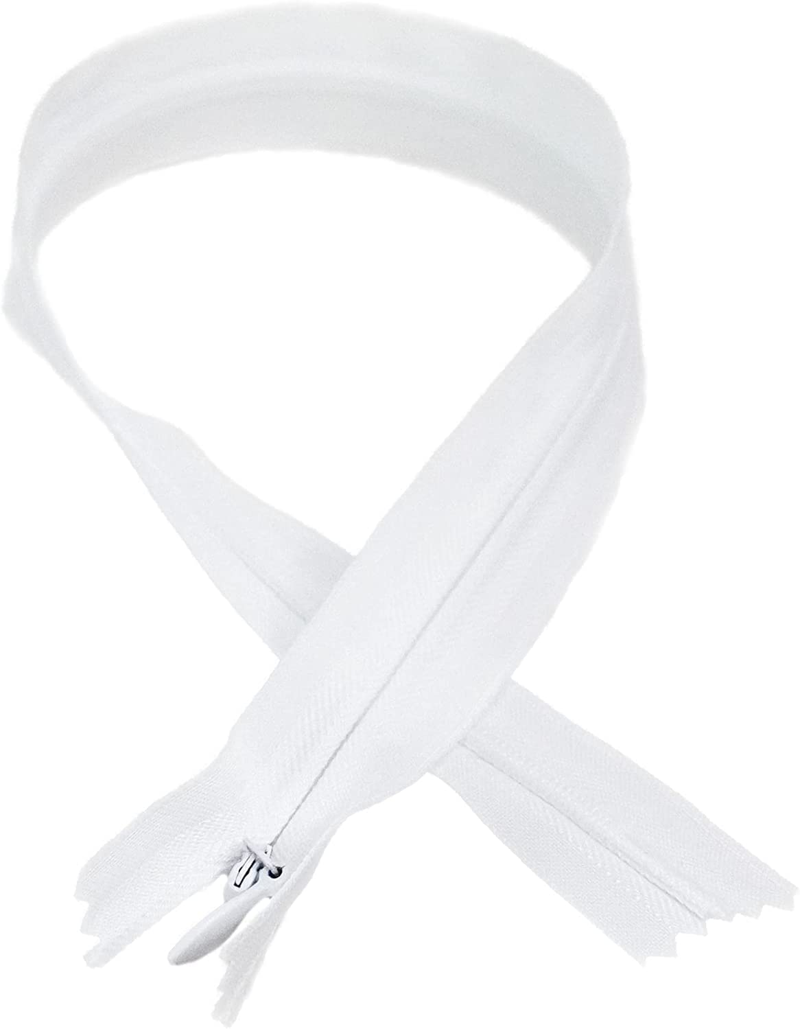 3 X Invisible Zips   White, 12 Inch / 30cm   Closed-Ended Concealed Zipper for Sewing by UMTMedia®