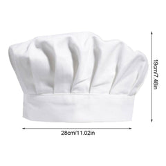 XNIVUIS 4pcs Chef Hat Catering Hats Adjustable Elastic Kitchen Cooking Cap Cook Hat Dustproof Catering Work Hat for Home Cooking Canteen Restaurant White for Men Women (Cotton, white)