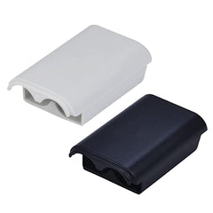 2 Pcs Battery Pack Cover Shell Case for Microsoft Xbox 360 Wireless Controller (Black, White)