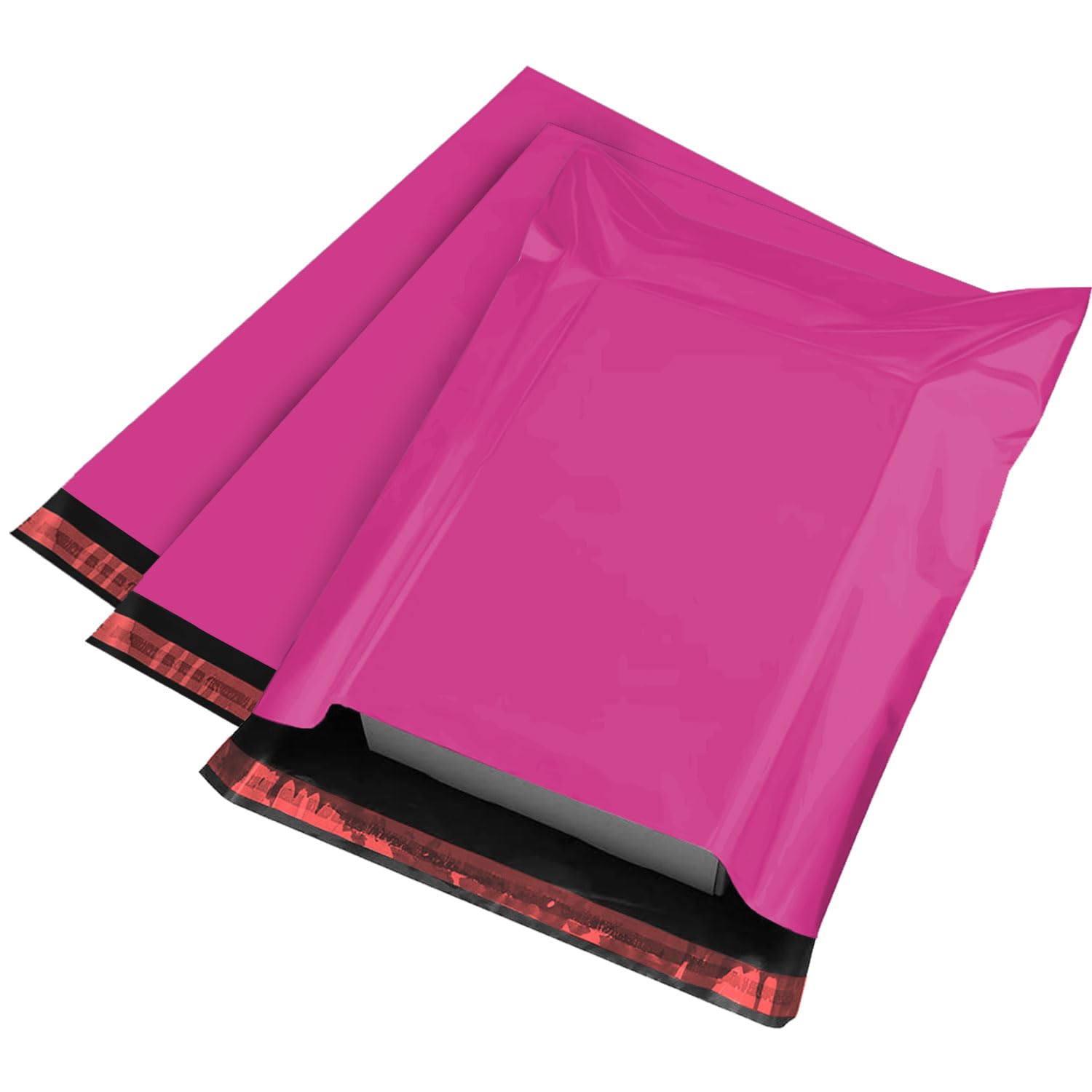 50 Mailing Bag Hot Pink Mailing Poly Postal Self Seal Bags, iSOUL Small 6 x 9 Inch Postage Packaging Assorted Mailers Posting Shipping Post Parcels Package Bags