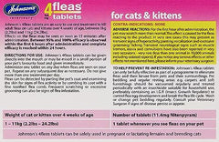 Johnsons 4Fleas Tablets for Cats and Kittens, 6 Treatment Pack, 14D083