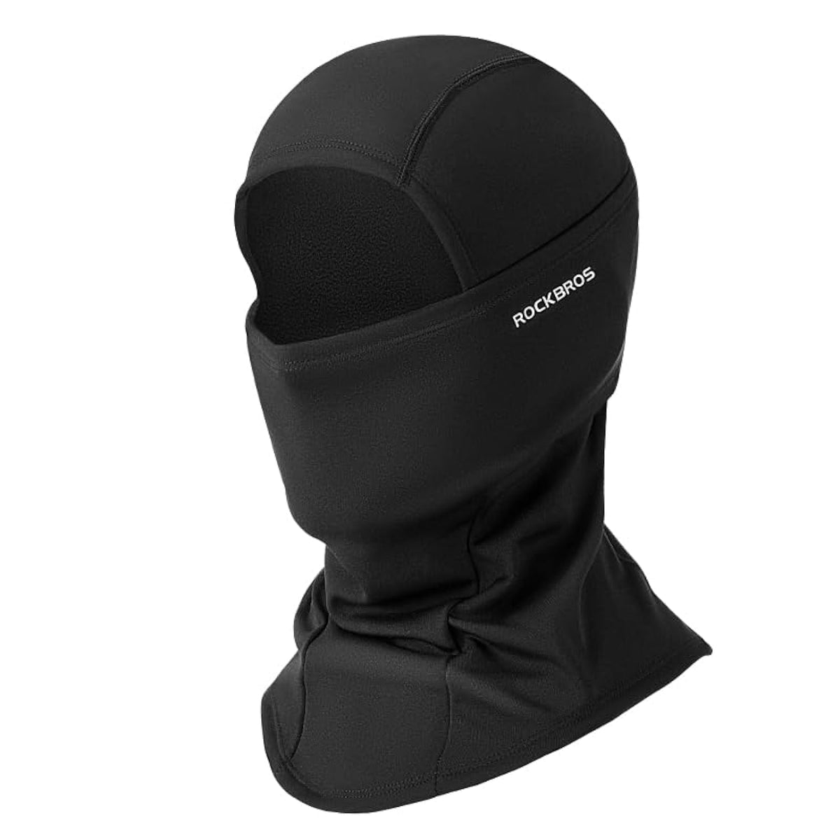 ROCKBROS Ski Mask Windproof Cycling Balaclava Thermal Neck Gaiter Full Face Mask Warm Polar Fleece Headwear Mulfifunctional Scarf Skiing Motorcycling Fishing Black