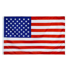 5x3Ft American US Flag, Durable American Stars & Stripes Flag with 2 Metal Eyelets Used Indoor/Outdoor, Bright Color The United State National Flag Decorated in Sporting Events, Parties, Parade