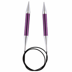 KnitPro KP47138 Zing: Knitting Pins: Circular: Fixed: 80cm x 10.00mm, Aluminium, Multi-Colour, 10mm