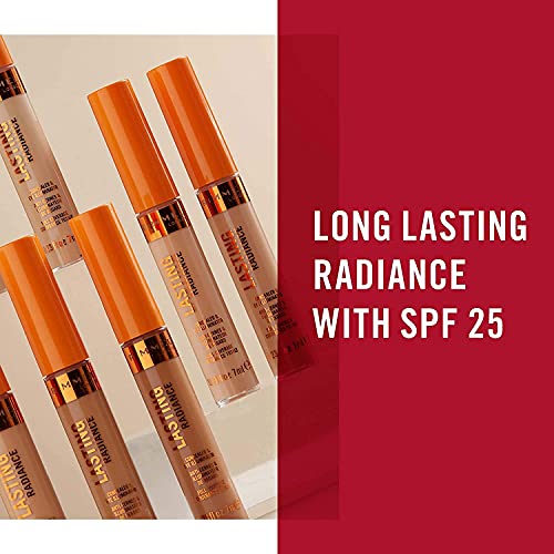 Rimmel Lasting Radiance Full Coverage Concealer and Eye Illuminator, SPF 25, 40 Soft Beige (Rimmel Wake Me Up Concealer Upgrade)