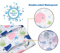 MIXIDON Wet Bag, Waterproof Wet Dry Bag for Swimsuits, Cloth Nappy Wet Bag, Outdoor Organiser Bag for Baby Items, Wet Dry Clothes Bag, Pattern 6