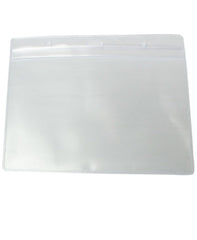 CKB Ltd 10x A6 HORIZONTAL Extra Large Landscape Clear ID Badge Card Holders Plastic Pocket Pouches 17.5cm x 11.8cm - Holds A6 Card size 105 x 148mm