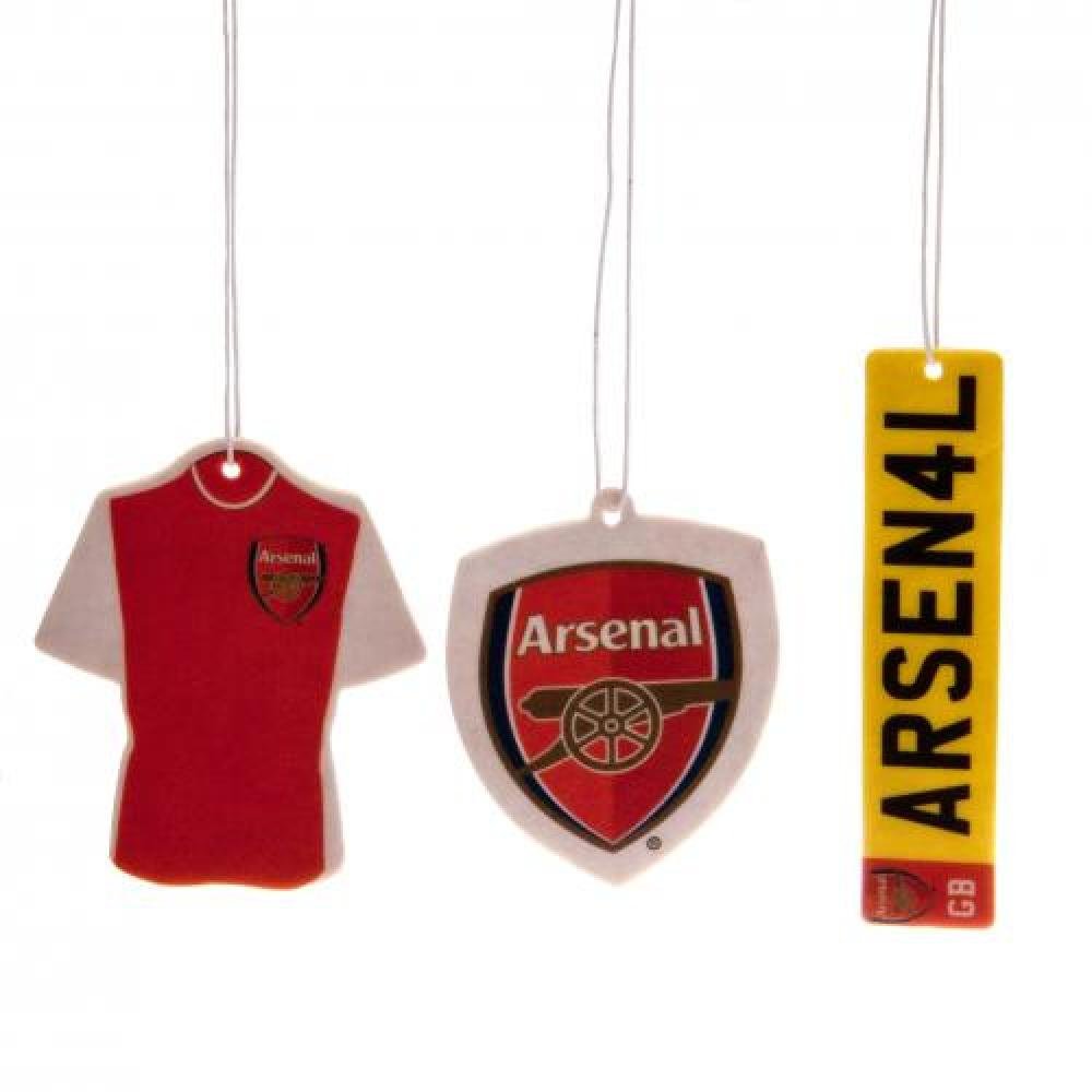 Car Accessories - Official Arsenal FC Air Freshener (3 Pack) - Novelty Football Gift Ideas