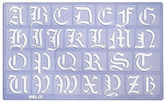 Helix 30mm 3cm Old English Letter Stencil Set