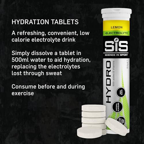 Science In Sport Hydro Hydration Tablets, Variety Pack Pineapple Mango, Berry, Lemon Flavour Plus Electrolytes, 20 Effervescent Tablets per Bottle (3 Bottles)