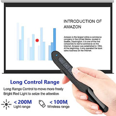 Presentation Clicker for PowerPoint Remote, Hyperlink Volume Wireless Presenter Remote Presentation Pointer, USB Presentation Remote Slide Advancer PPT Clicker for Computer Laptop Mac