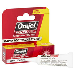 Orajel Dental Gel Rapid Toothache Relief, with Benzocaine 10% w/w 5.3g