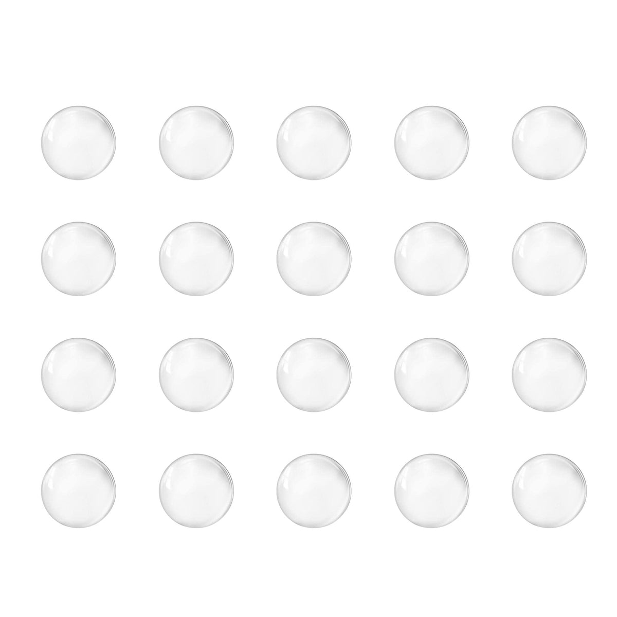 sourcing map 6mm Solid Round Clear Glass Ball Boiling Stones Soda Lime Glass Beads 500pcs