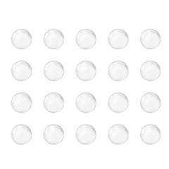 sourcing map 6mm Solid Round Clear Glass Ball Boiling Stones Soda Lime Glass Beads 500pcs