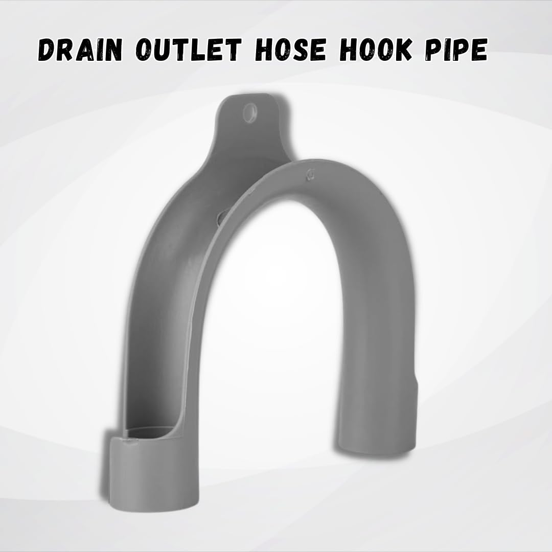 Invero® Universal Drain Outlet Hose Hook Pipe Ideal for All Washine Machines and Dishwashers