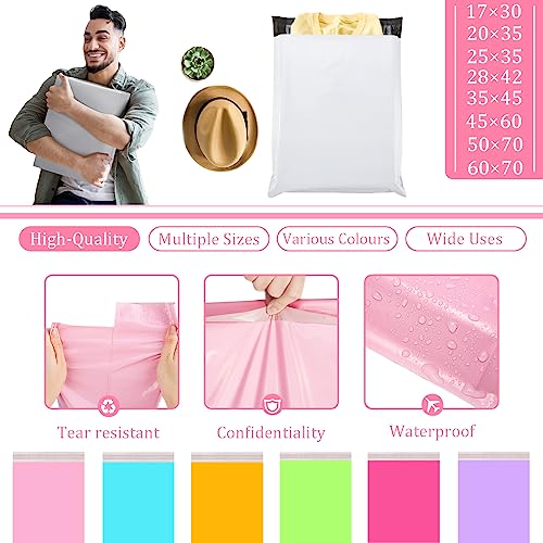 10pcs 45x60cm Pink Vinted Postage Bags Mailing Bags for Clothes,Mailing Poly Postal Self Seal Bags,Large Parcel Shipping Bags Strong Packaging Bags Delivery Bags Plastic Envelopes for Posting Clothes