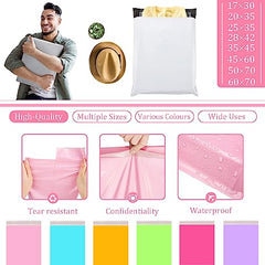 10pcs 45x60cm Pink Vinted Postage Bags Mailing Bags for Clothes,Mailing Poly Postal Self Seal Bags,Large Parcel Shipping Bags Strong Packaging Bags Delivery Bags Plastic Envelopes for Posting Clothes