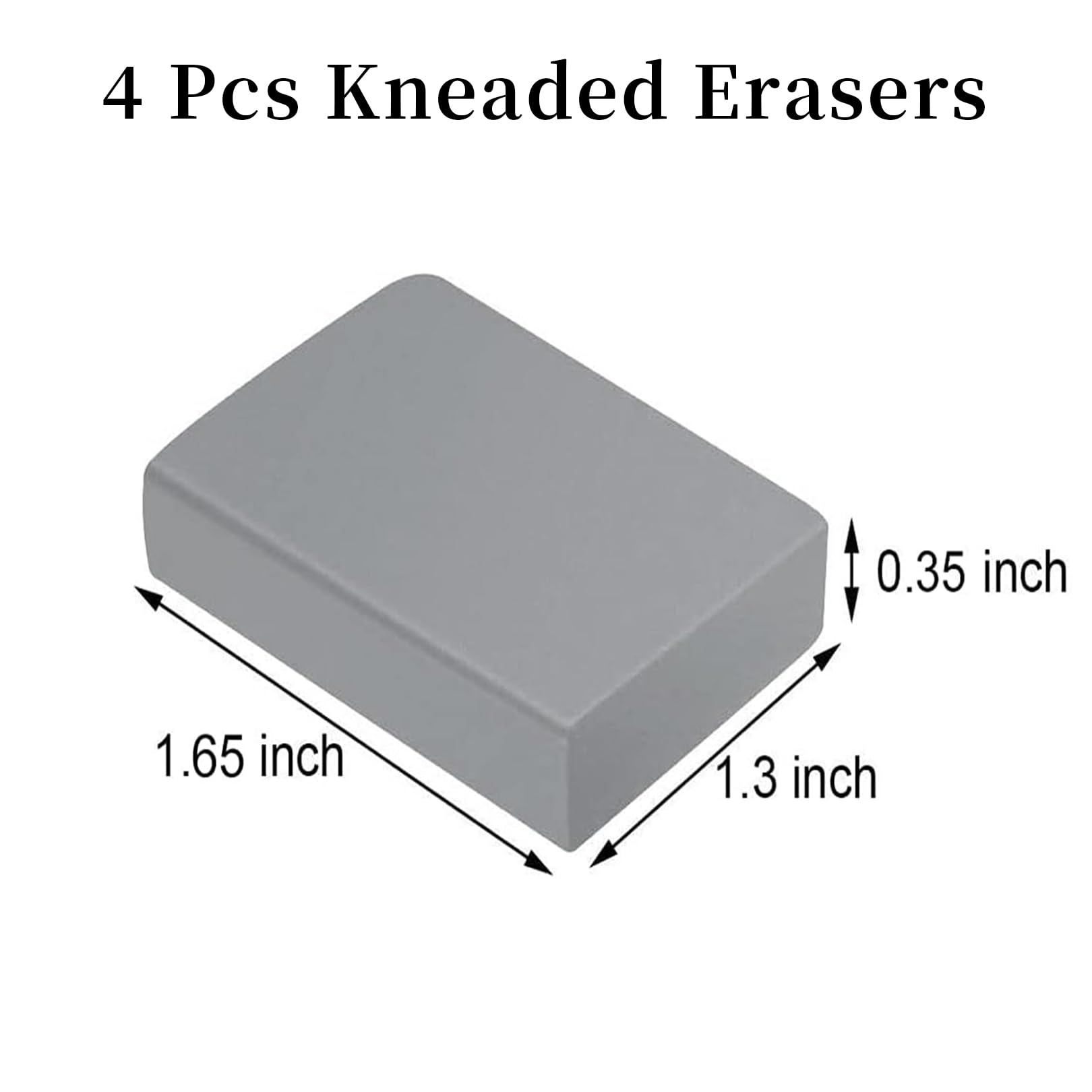 4 Pcs Kneaded Eraser-Putty Rubbers Erasers for Kids Art on School, Office, Kids, Adults,Artists Multipack Kneadable Eraser