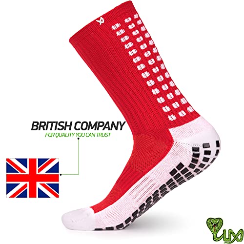 LUX Grip Socks Football - Football Grip Socks Men - Anti-Slip - Anti-Blister Football Socks For Men - Basketball Socks - Hockey - Volleyball - Yoga Socks