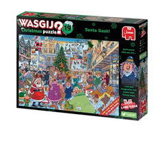 Jumbo, Wasgij Christmas 19 - Santa Dash, Jigsaw Puzzle for Adults, 2 x 1000 Piece