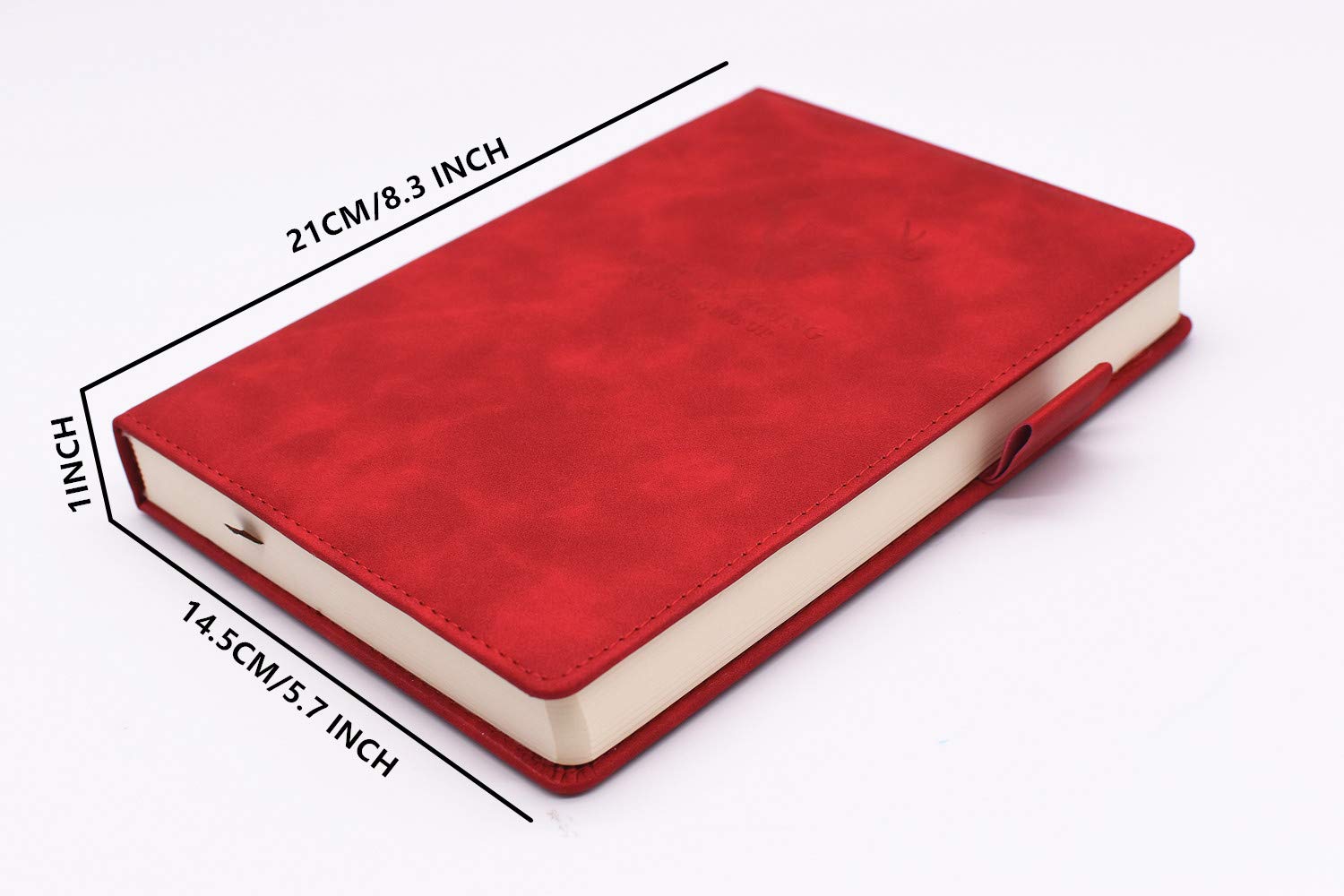 A5 Ruled Notebook Journal - Hardcover Executive Notebooks with Premium Thick Paper, College Lined Journal, 8.3 inches×5.7 inches,360 Page, Perfect for Office Home School Business Writing & Note Taking (Red)