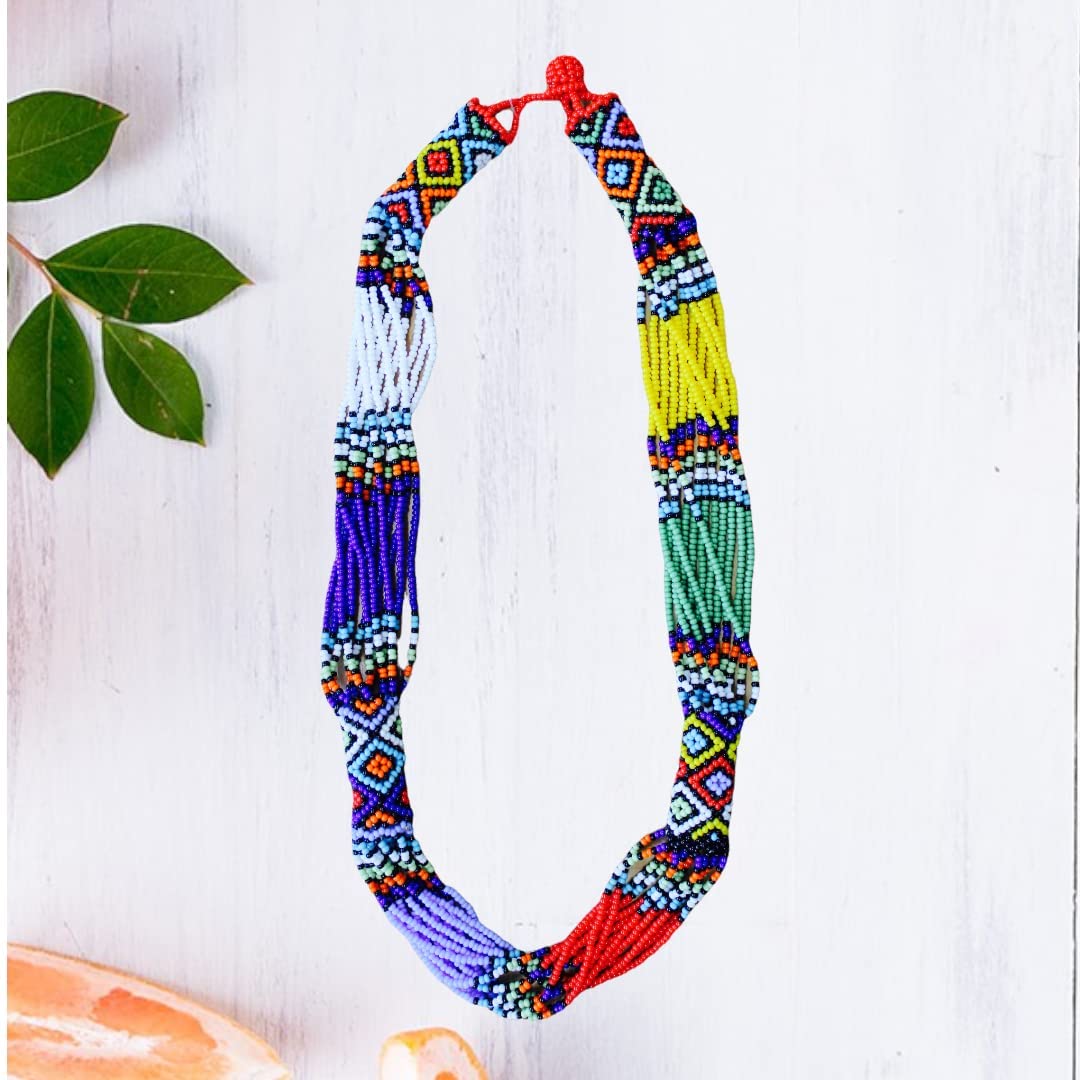 Ndlovu Zulu Necklace   by Woza Moya (Come Spirit of Change)   Handmade by The Hillcrest AIDS Centre Trust Crafters in South Africa