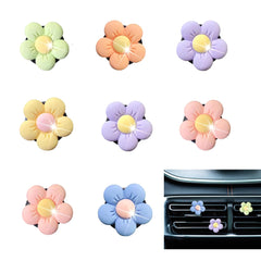 8 PCS Car Air Vent Clips, Flower Car Decorations Air Vent Clip Cute Charm Automotive Decoration Air Vent Different Color Accessories Automotive Ornaments Set Home Decor