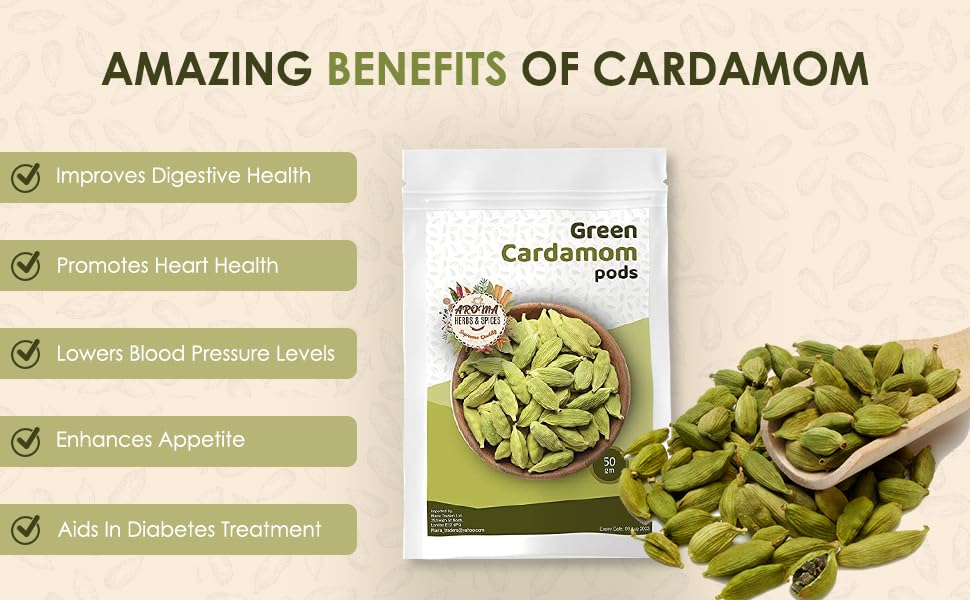 Green Cardamom pods  Elaichi pods   Green Elaichi   Natural   Bold   Premium Quality   All Natural   Vegan   Gluten Friendly   Non-GMO (100 Gram)