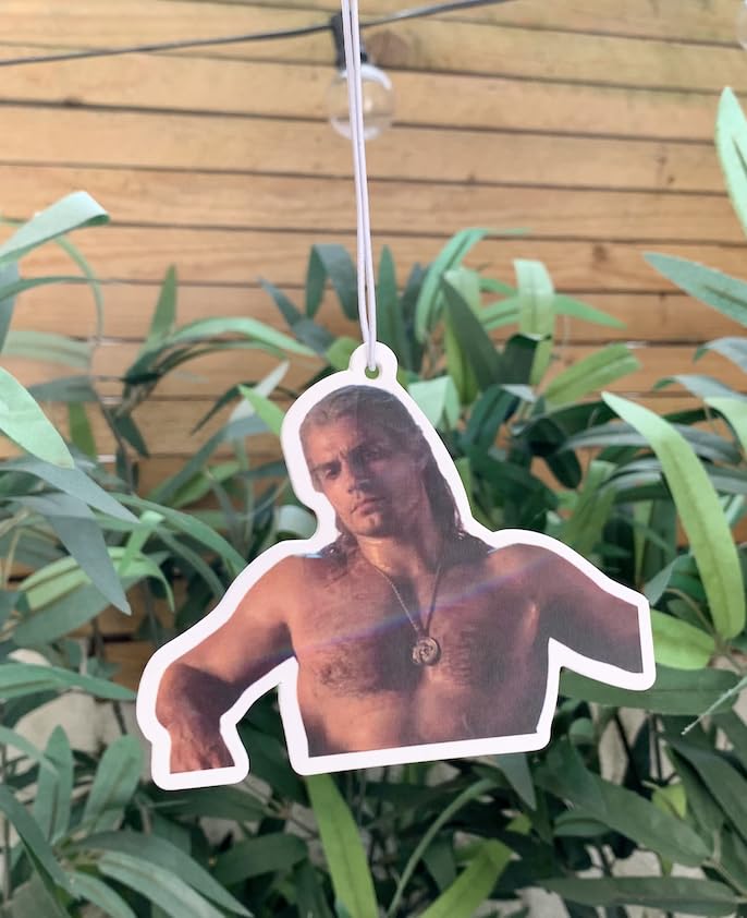 Geralt of Rivia Witcher Car Air Freshener   Forest Rain Scented   Henry Cavill Car Decoration   Unique Fresheners   Funny Novelty Gift