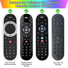 Case for Original Sky Q Voice Remote Control SKY135,Sky Glass Remote Protective Silicone Cover SKY Q Touch and Non-Touch Remote Control Sleeve Skin Holder Battery Back Protector Universal-Rainbow