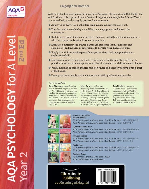 AQA Psychology for A Level Year 2 Student Book: 2nd Edition