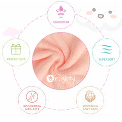 Orighty Burp Cloths, Super Soft & Highly Absorbent Coral Fleece, 20 x 10 Inch Gentle & Large Burp Rugs for Baby Sensitive Skin - Burping Cloths for Newborn Essential, 8 Pack