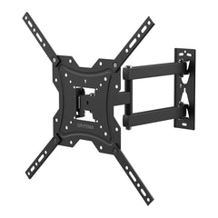 GRIFEMA GB1004 Swivel TV Wall Bracket, for 26-55 inch Screens, for Flat & Curved TV up to 30KG, Tilt (and 5°，-10°), VESA Mount 75x75MM to 400X400MM,Black