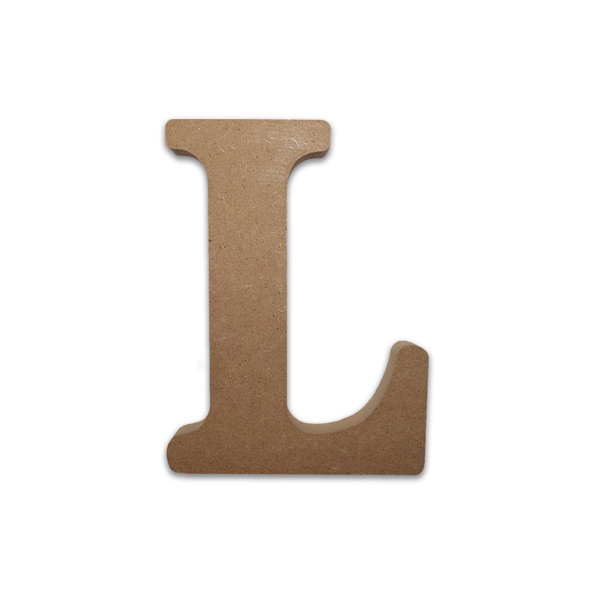 MDF Letters Wooden Letters for Crafts MDF Letter L (Large 13cm High x 2cm Deep) MDF Letters Large Free Standing Wooden Letters MDF Letters for Crafts Personalised Names & Decor - (Letter L)