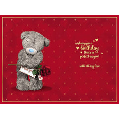 Me to You One I Love With All My Heart 3D Birthday Card,Mixed,Size:6x9,ALM93054