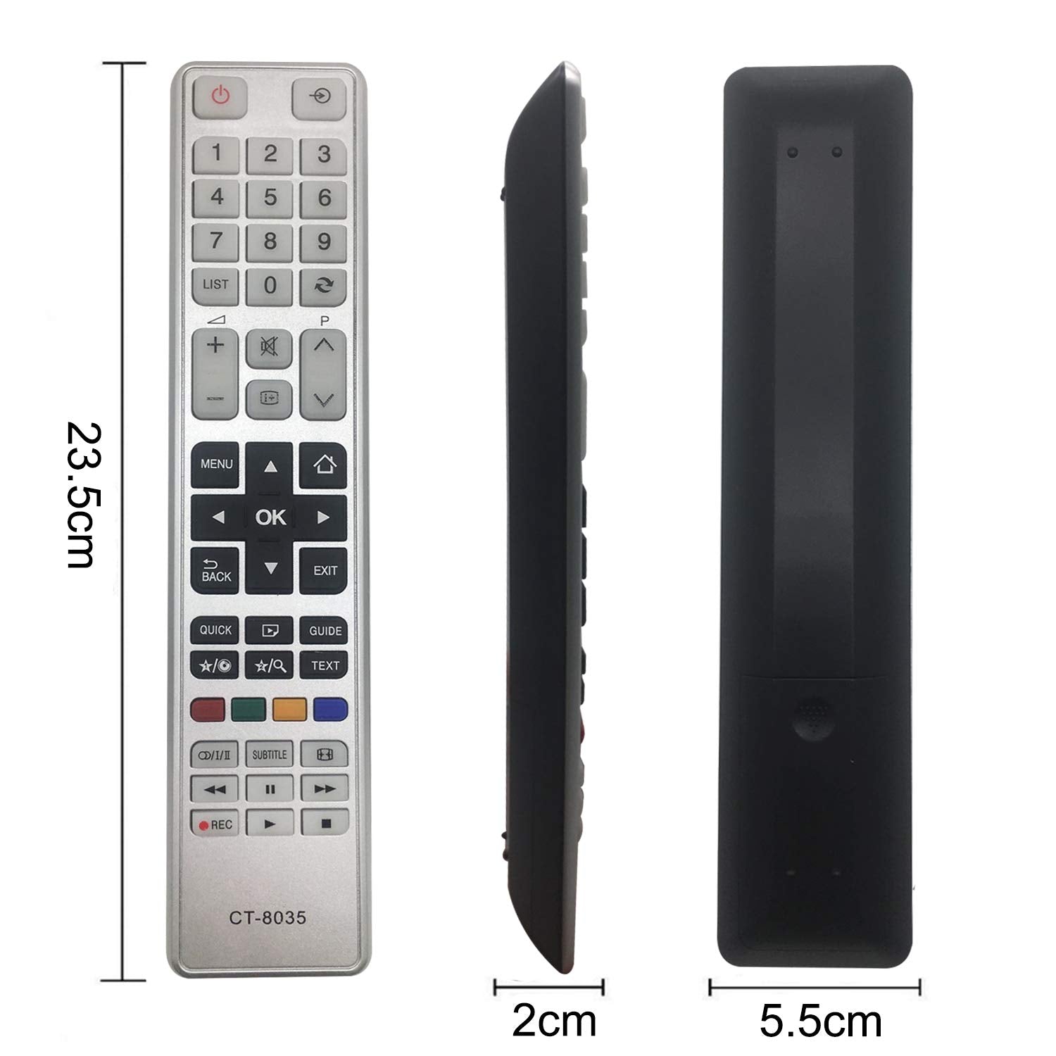 MYHGRC Replacement Toshiba CT-8035 Remote Control for Toshiba Smart TV LED LCD - No Setup Required