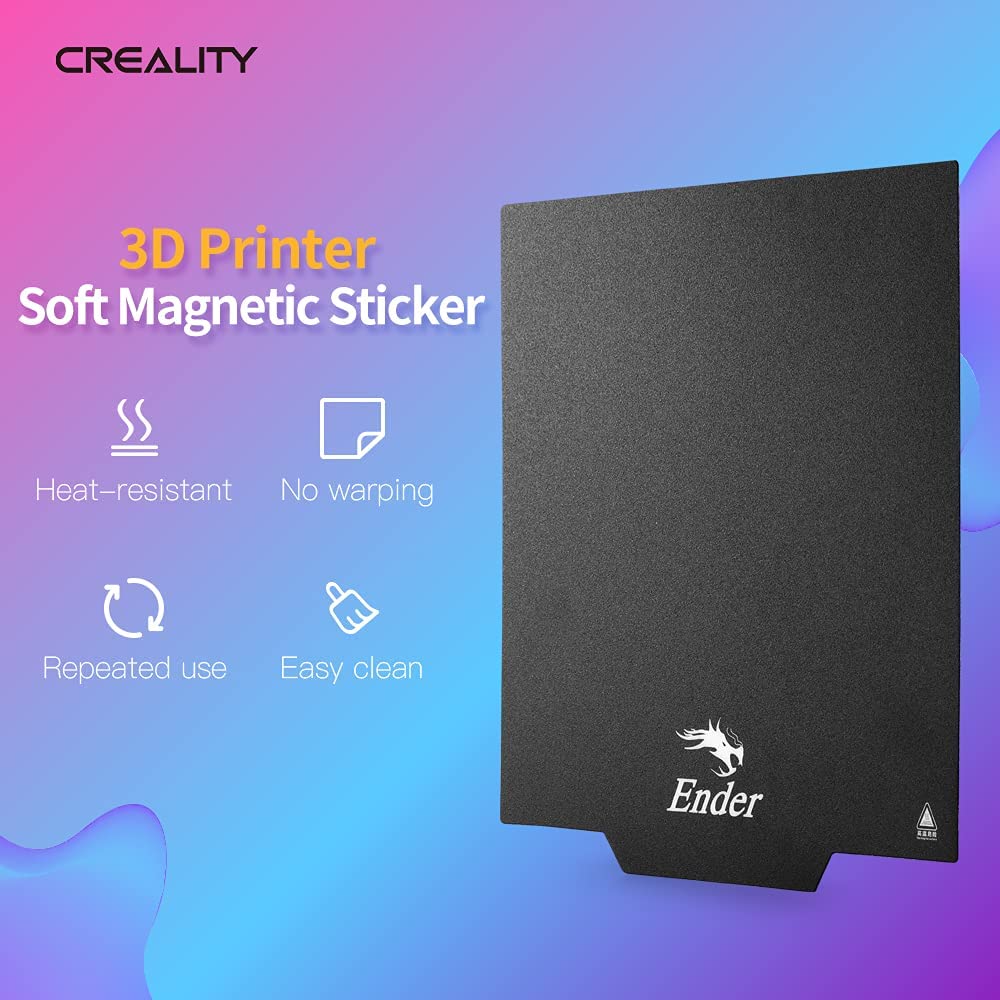 Creality Official Ender 3 Bed 1PCS Ultra-Flexible Removable Magnetic Removable Build Surface Hotbed Cover Print Platform Kit for Ender 3/Ender 3 V2/Ender 3 Pro/Ender 5/Ender5 Pro/Ender 3 S1 235x235mm