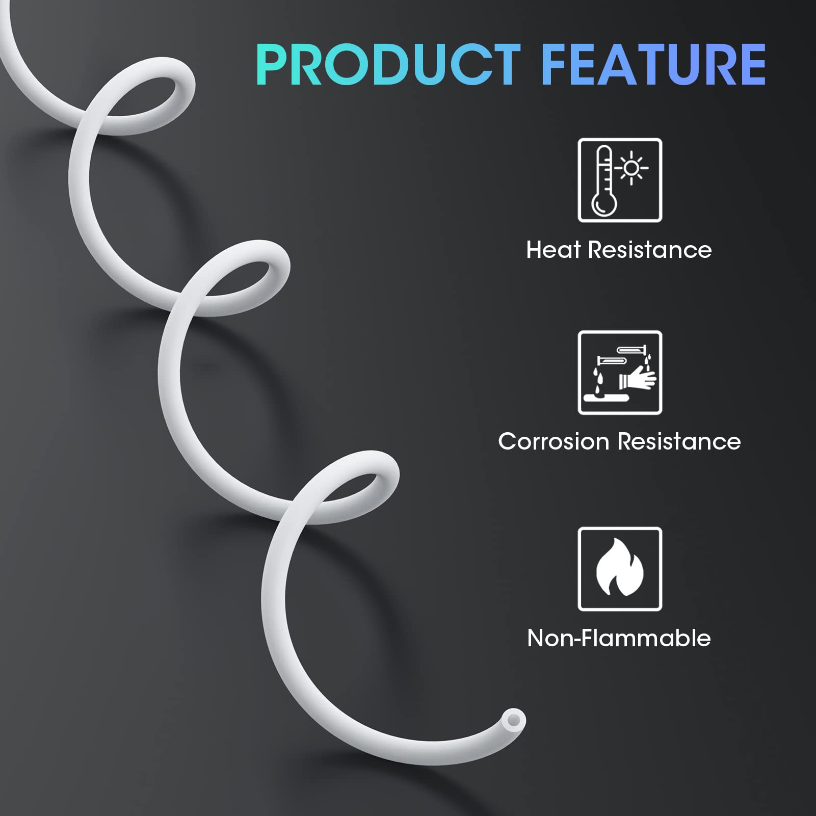 White PTFE Teflon Tube Authentic Capricorn Bowden Tube for 1M PTFE Tube for 1.75mm for Ender 3 Pro, Ender 3 Max, Ender 5 Series, CR 10 Series with 3D Printer High Temperature Resistant