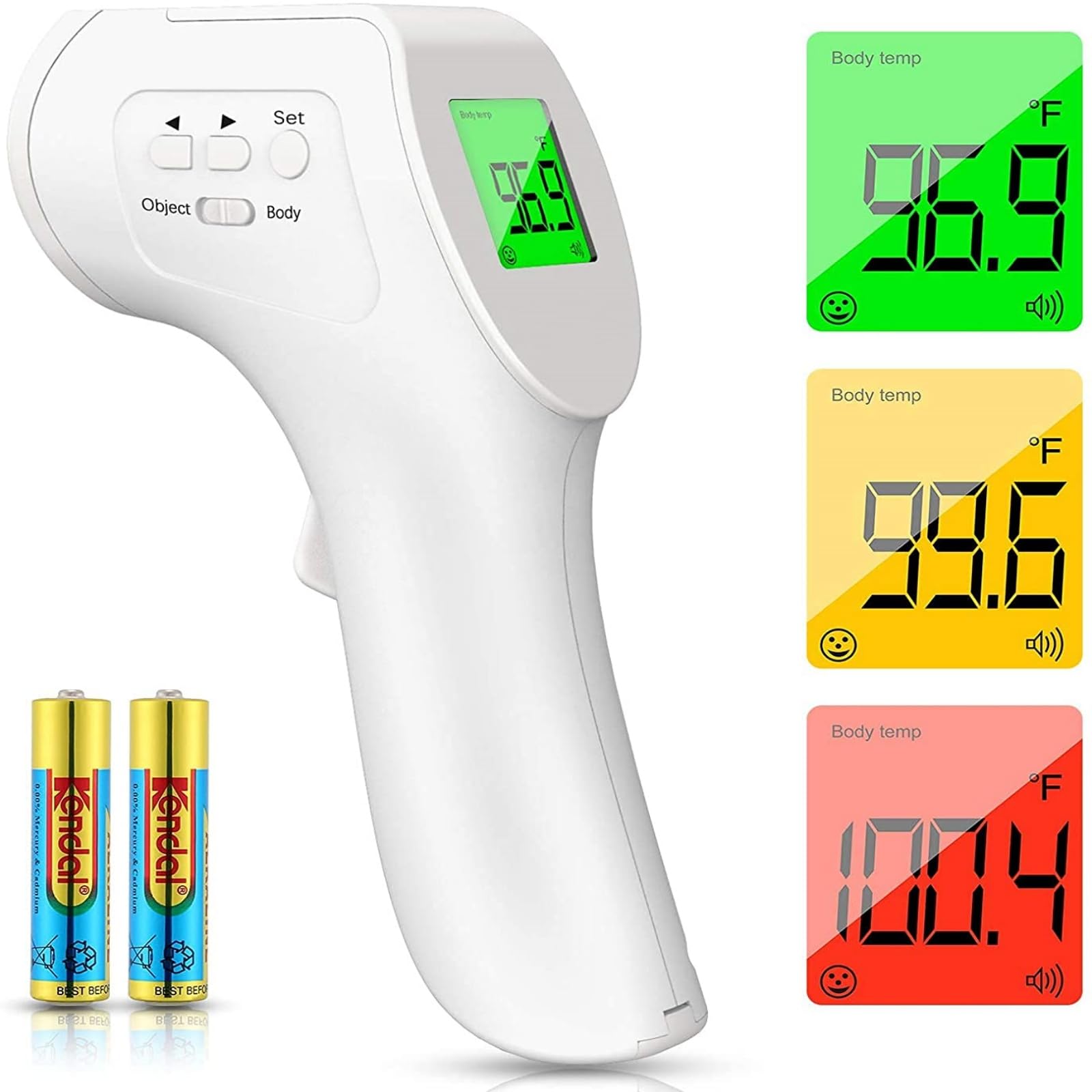 Handheld Non-contact, Infrared Thermometer, Forehead Thermometer, Thermometer High-precision, Good Safety Fast Measurement, Simple Operation Thermometer, for Baby Adult and Objects